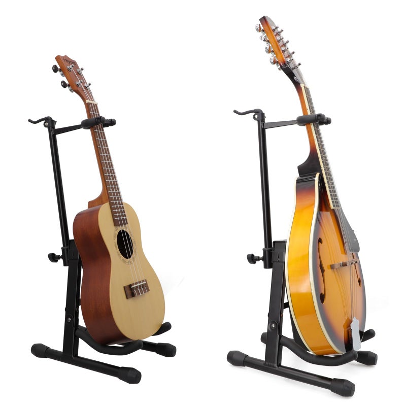Rayzm Violin Stand with Bow Holder, Adjustable Portable Folding Tripod Metal Stand for Violin/Ukulele/Mandolin, Easy Installation - Image 3
