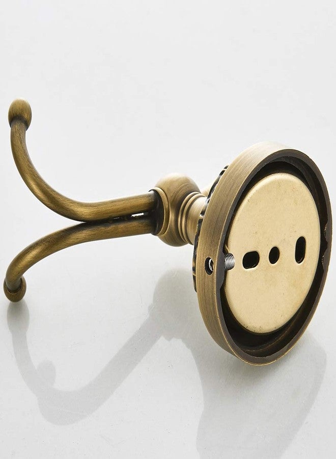 BATHSIR Antique Brass Towel Bar Set, Adjustable Bathroom Accessories Include Expandable Towel Holder Toilet Paper Holder Towel Ring Robe Hook Retro Carved Style Hardware 4 Piece Wall Mount - Image 4