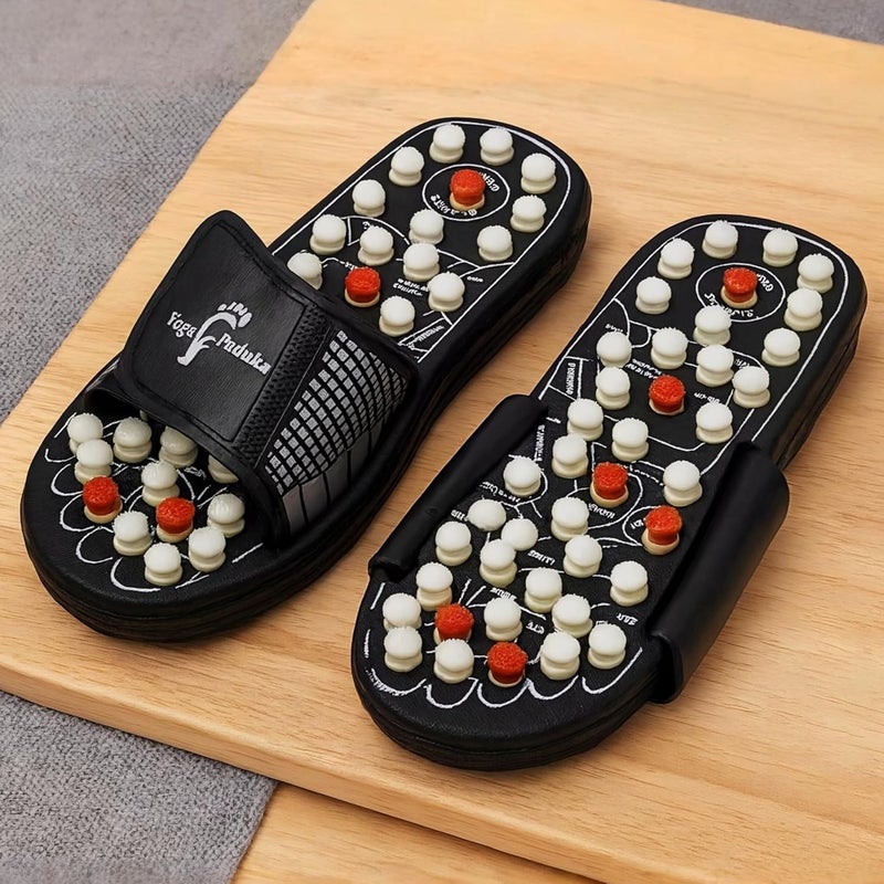 Vemlons acupressure slippers Yoga Paduka Spring Acupressure & Magnetic Therapy Acupressures Slippers Unisex Natural Foot Massager for Full Body Blood Circulation acupressure slippers for women & Men & (7) - Image 1