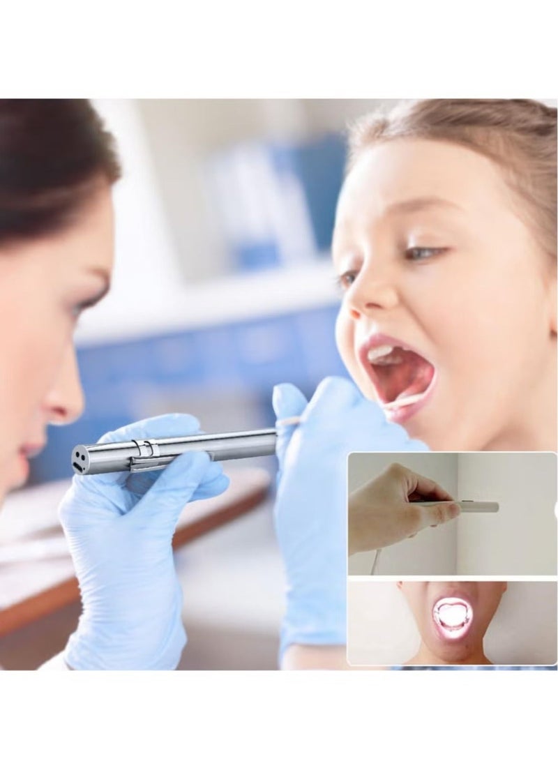 Rechargeable Stainless Steel LED Pen Flashlight – Pack of 5 - Image 3