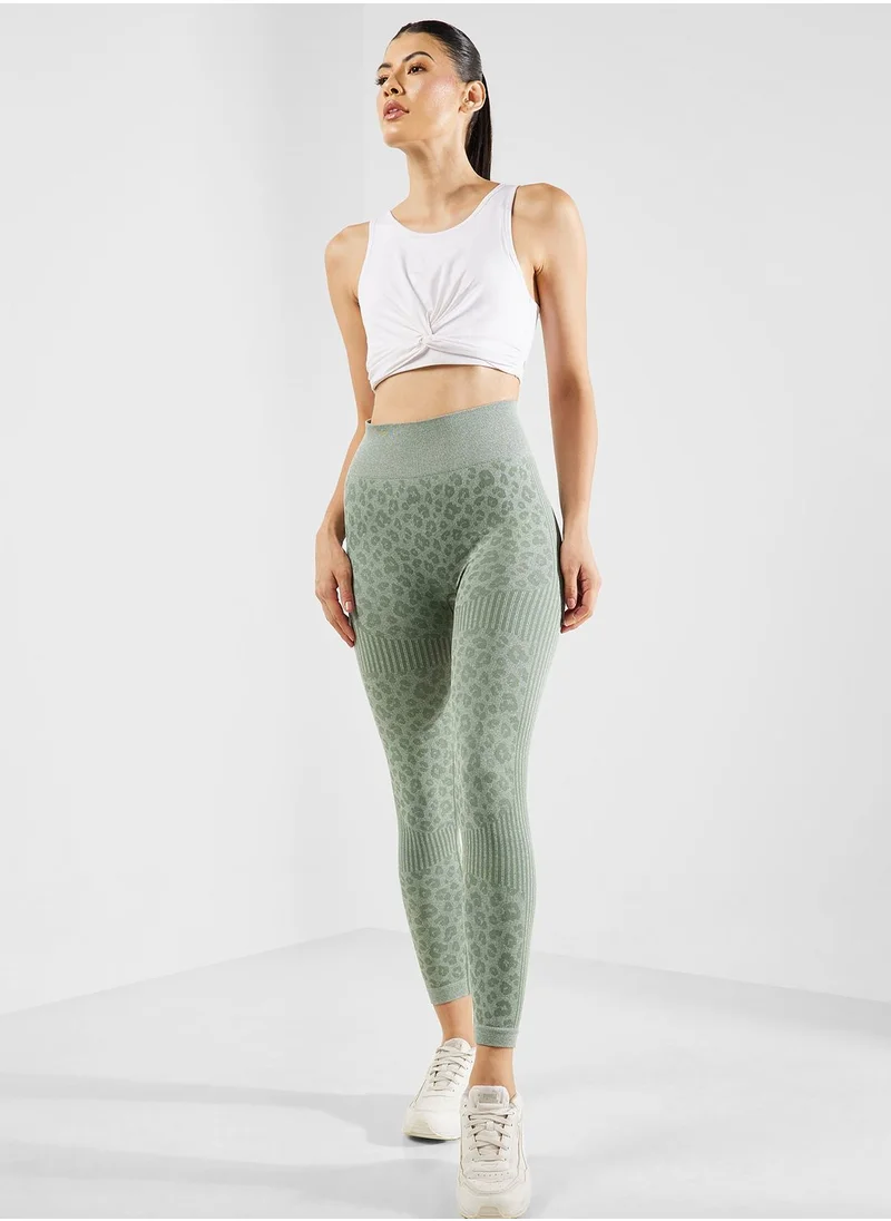 FRWD Animal Print High Waist Leggings