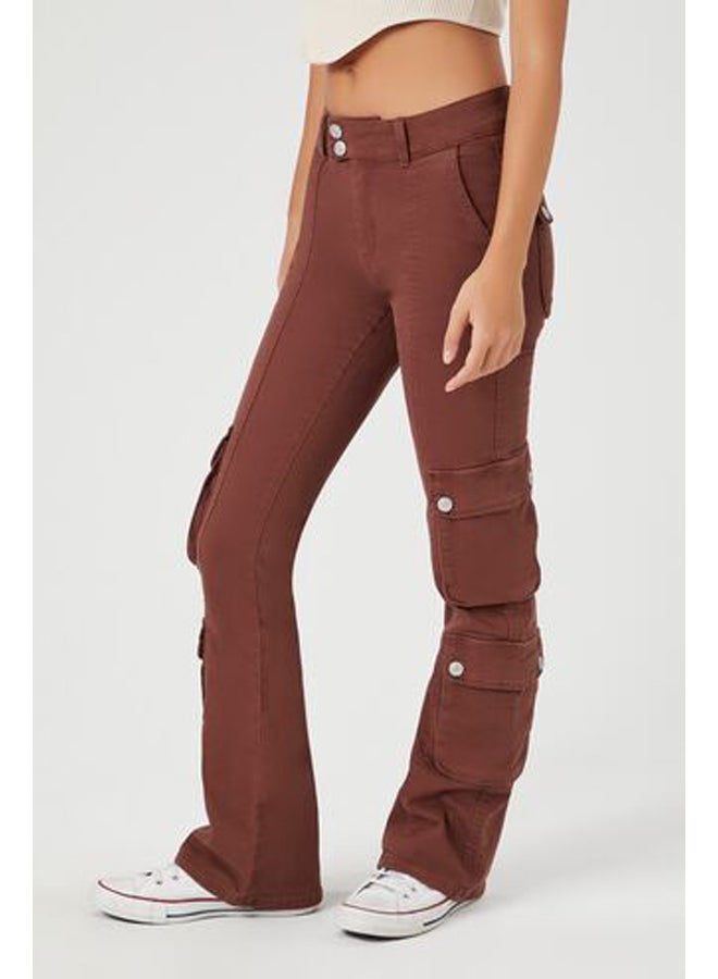 FOREVER 21 Twill Flare Cargo Pants - Image 3