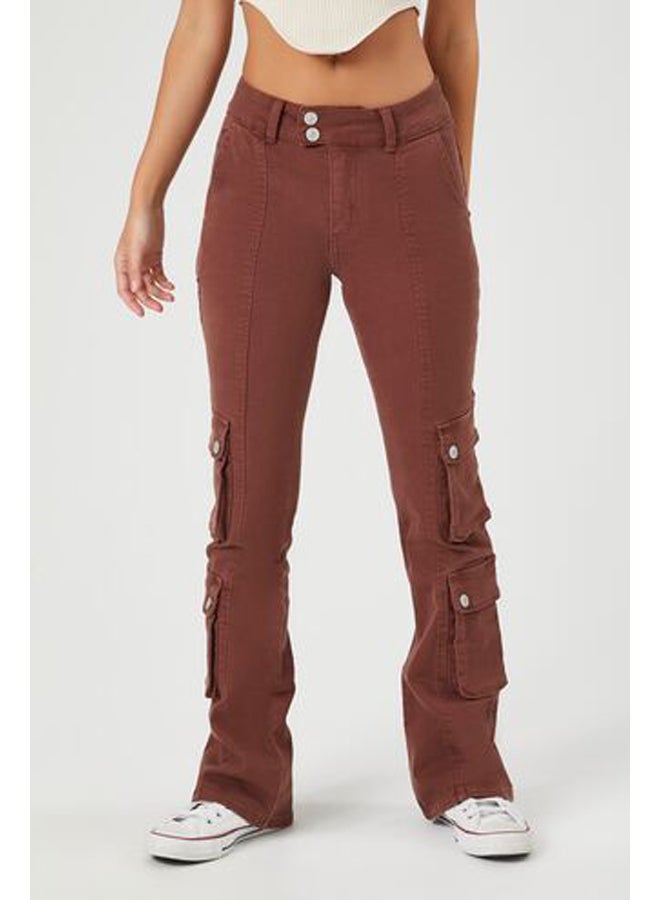 FOREVER 21 Twill Flare Cargo Pants - Image 2