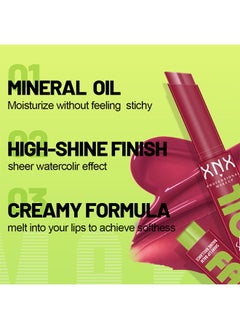 أكس أن أكس مرطب الشفاه اللامع Fat Oil Slick Click ، تركيبة خفيفة الوزن قابلة للبناء ، ملمع شفاه مرطب غير لزج يدوم طويلا  - Image 5