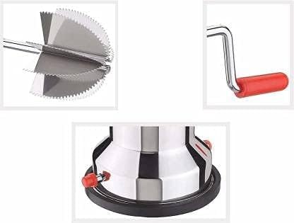 NETRA NETRA Latest Stainless Steel Coconut Scraper with Vacuum Base Coconut Grater Machine Coconut Crusher Manual Hand Roller Coconut Chopper for Kitchen Coconut Scrapper Tool Silver  - Image 3