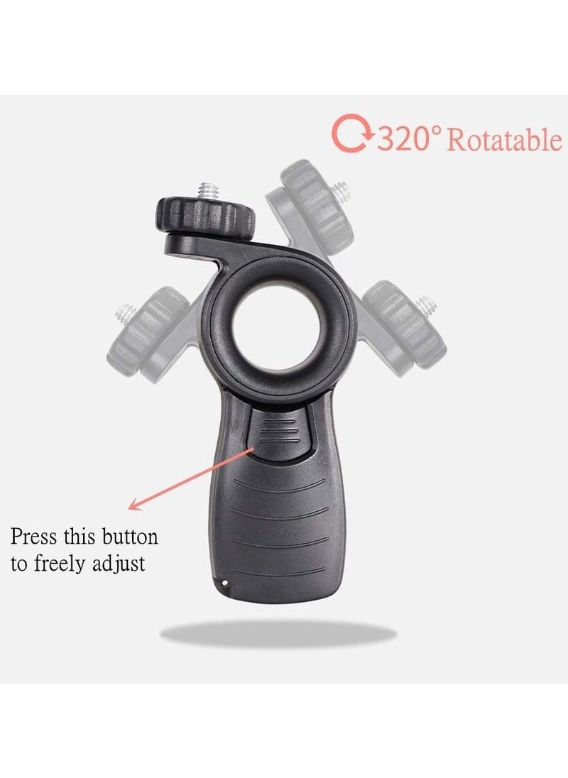 SYOSI - Mobile Handheld Stand, Mobile Video Shooting Desktop Stand, Selfie Stick Action Camera Accessories, Free Rotating Tripod 1/4 Gimbal Stabilizer Accessories for Smartphone for Sony for Canon - Image 1