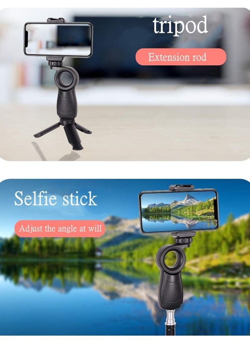 SYOSI - Mobile Handheld Stand, Mobile Video Shooting Desktop Stand, Selfie Stick Action Camera Accessories, Free Rotating Tripod 1/4 Gimbal Stabilizer Accessories for Smartphone for Sony for Canon - Image 1