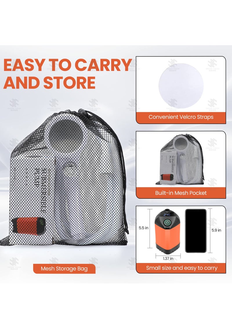 SYOSI Portable Shower for Camping, Outdoor Camp Shower Pump, Smart LED Temperature Digital Display, 4800mah Battery, Electric Rechargeable Portable Hot Shower for Camping, Hiking, Traveling - Image 4