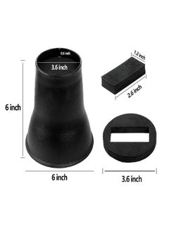 BTSD-home BTSD-home Bed Risers 6 Inch Heavy Duty Adjustable Table Risers Suitable for Sofas, Couches, TV Stands and Chairs (4 Pack, Round)  - Image 1