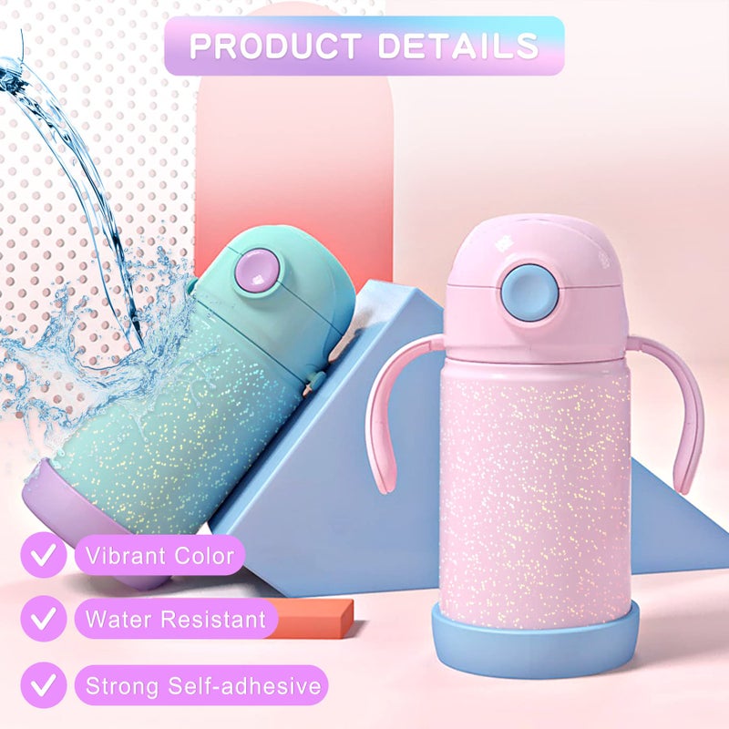 Cosrk Holographic Sticker Paper, 36 Sheets Transparent Holographic Laminate Vinyl Sheets Self Adhesive, Clear Overlay Lamination Sticker Film for Stickers DIY Crafts, Dots Patterns - 8.5x11 Inch - Image 4