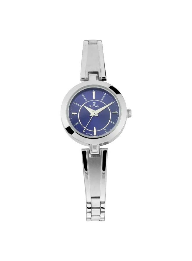 TITAN ساعة يد معدنية مستديرة أنالوج للسيدات - 2598SM03 - 32 مم - Image 1