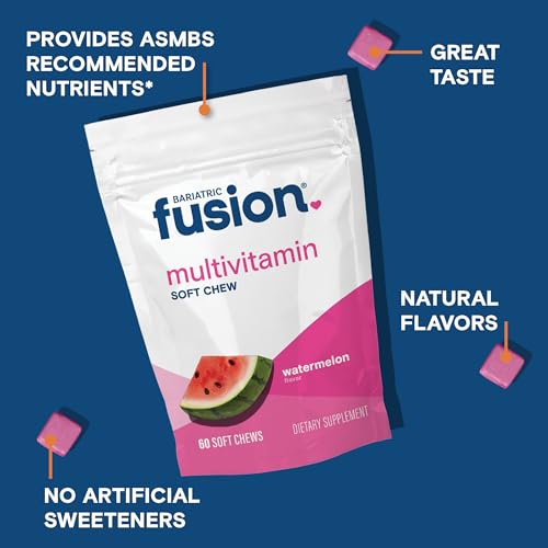 Bariatric Fusion فيتامينات متعددة للمرضى بعد جراحة السمنة | نكهة بطيخ | 60 قطعة | إمداد لمدة شهر واحد - Image 3