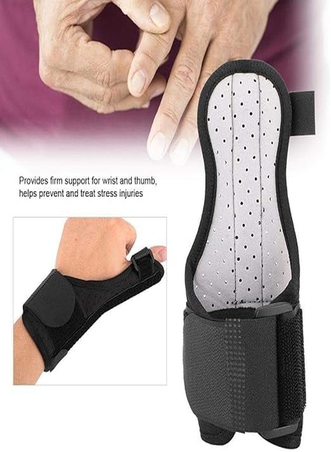 VALUEVIBES Thumb protection sleeve, Thumb Brace for Women and Men,Thumb & Wrist Stabilizer Splint for Thumb, Finger Support Splints for Pain Relief, Hand Brace Comfort and Cool (Black) - Image 2