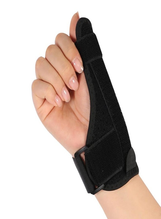 VALUEVIBES Thumb protection sleeve, Thumb Brace for Women and Men,Thumb & Wrist Stabilizer Splint for Thumb, Finger Support Splints for Pain Relief, Hand Brace Comfort and Cool (Black) - Image 1