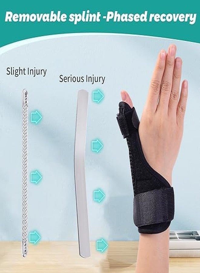 VALUEVIBES Thumb protection sleeve, Thumb Brace for Women and Men,Thumb & Wrist Stabilizer Splint for Thumb, Finger Support Splints for Pain Relief, Hand Brace Comfort and Cool (Black) - Image 5