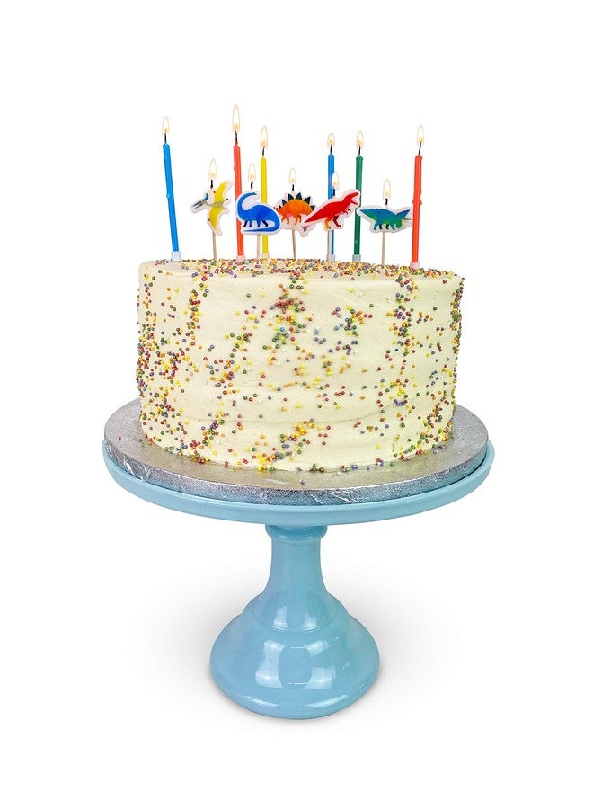 توكينج تيبلز زينة كعكة عيد ميلاد على شكل شموع ديناصورات من Talking Tables، عبوة من 5 قطع، ارتفاع الشمع 3 سم، 1 بوصة، ألوان متنوعة - Image 4