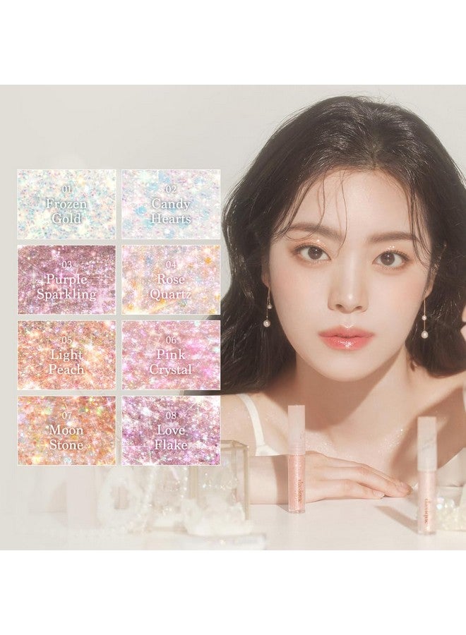 DASIQUE Starlit Jewel Liquid Glitter (04 Rose Quartz) ; Twinkle Glitter Shadow ; Longlasting ; Multidimensional Sparkle Finish ; Quick Drying ; Multipurpose - Image 4