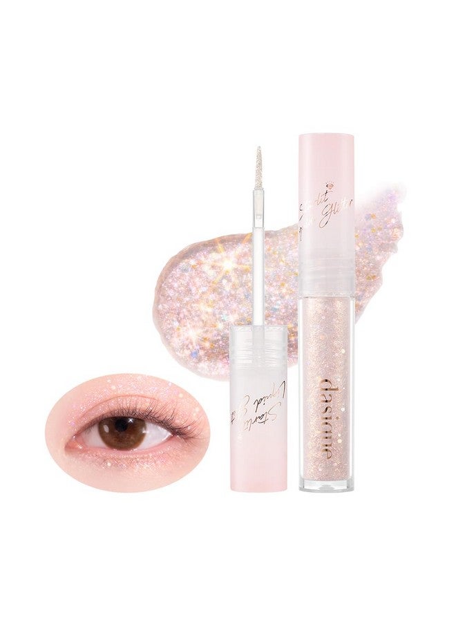 DASIQUE Starlit Jewel Liquid Glitter (04 Rose Quartz) ; Twinkle Glitter Shadow ; Longlasting ; Multidimensional Sparkle Finish ; Quick Drying ; Multipurpose - Image 1