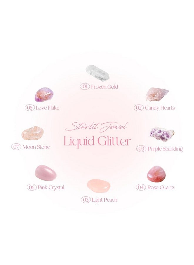 DASIQUE Starlit Jewel Liquid Glitter (04 Rose Quartz) ; Twinkle Glitter Shadow ; Longlasting ; Multidimensional Sparkle Finish ; Quick Drying ; Multipurpose - Image 5