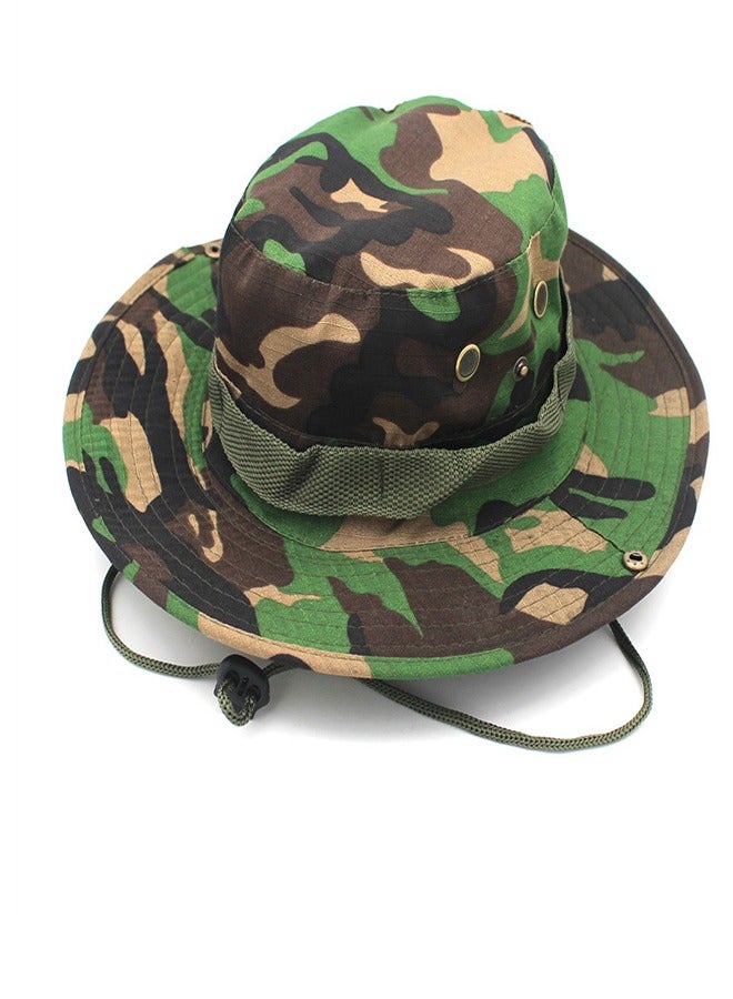 Loquat Outdoor Camping Camo Sunscreen Hat N - Image 2