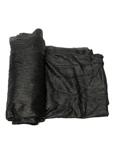 3m x 4m (12m²) shade net with circular protection strip and fixing straps - 63% shading rate - black color