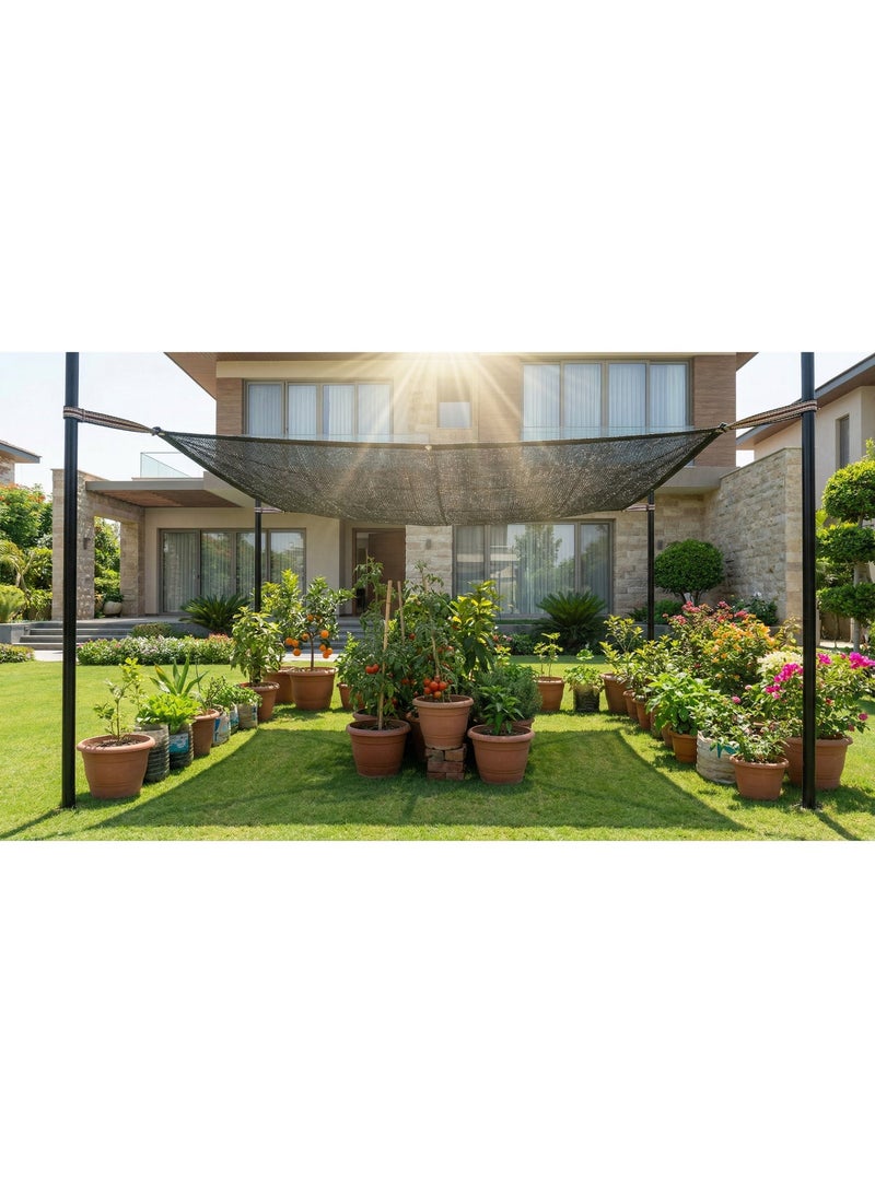 Shade netting measuring 3 meters * 4 meters (12 square meters) B - Shading rate 63% - Color (Black) - Image 3