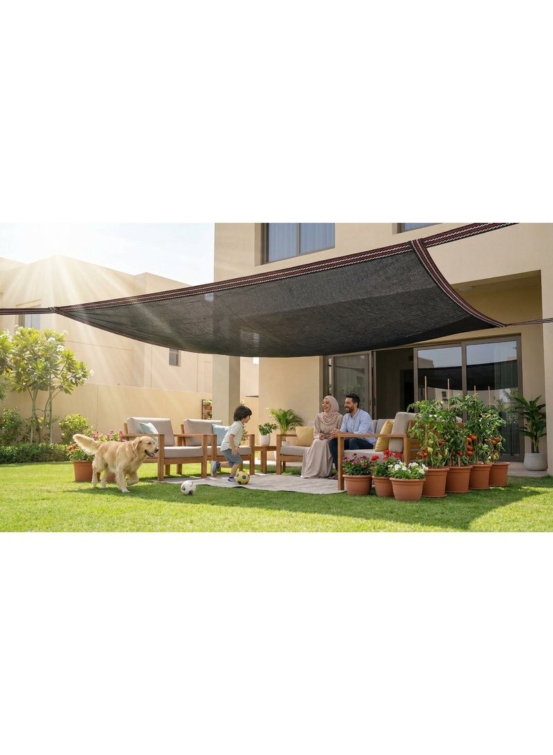 Shade netting measuring 3 meters * 4 meters (12 square meters) B - Shading rate 63% - Color (Black) - Image 4
