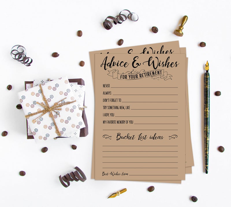 Twerp 50 Retirement Party Advice and Wishes Cards | Retirement Party Decorations and Supplies for the Newly Retired | Guest Book Alternative - Image 4