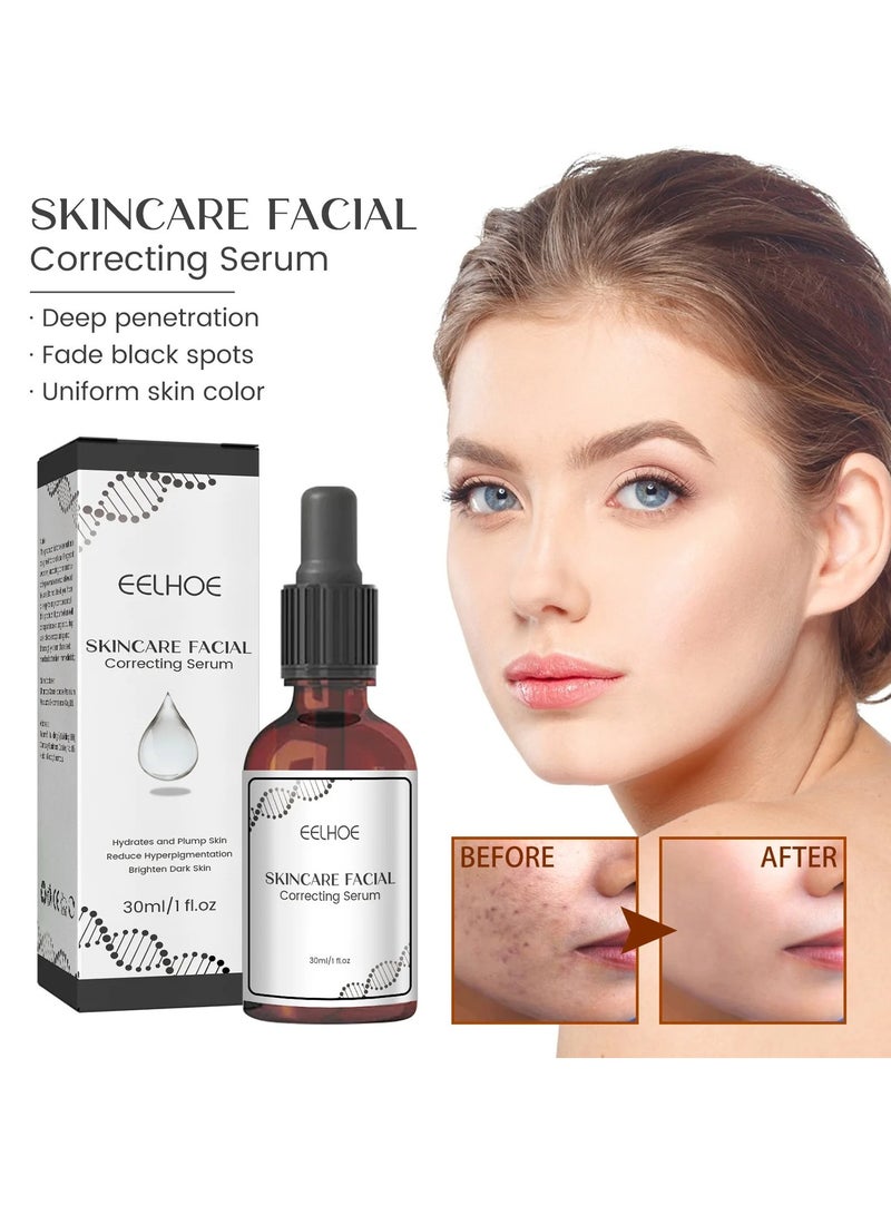 EELHOE Face Essence, Melanin Correcting Facial Serum, Dark Spot Correcting Glow Serum, Niacinamide Whitening Moisturizing Face Essence For Whitening Freckles, Chloasma And Melanin - Image 2