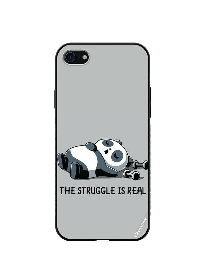 VR CREATIVE Protective Case Cover For Apple iPhone SE (2022) Struggle Is Real Design Multicolour - Image 1