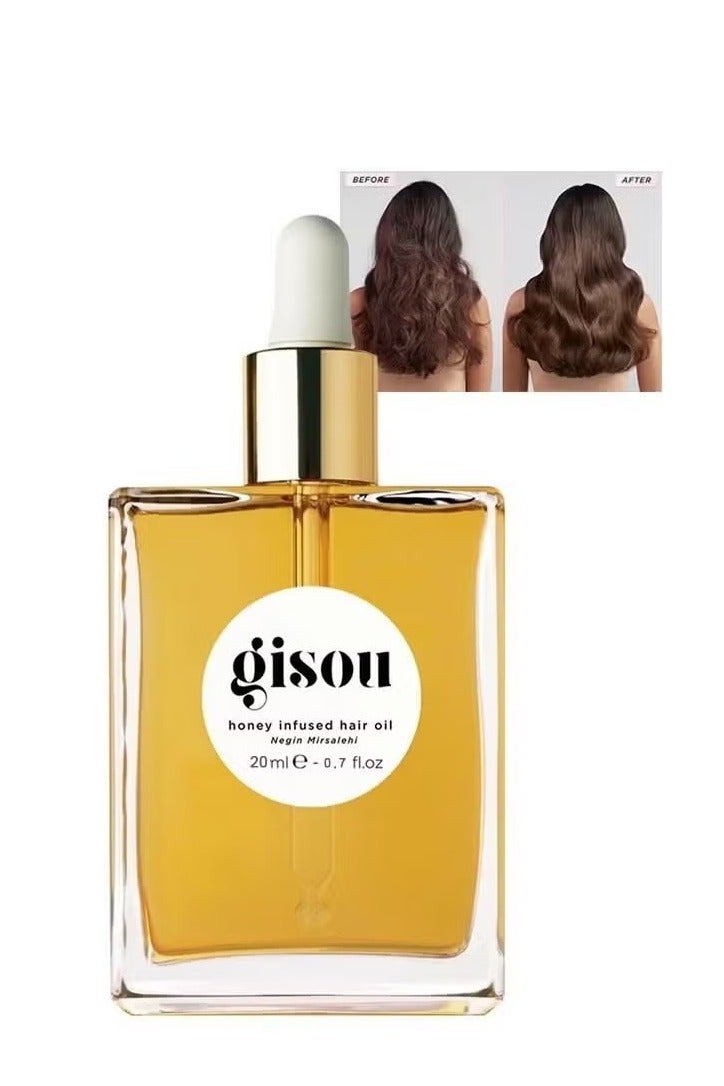 جيسو زيت الشعر المضخم بالعسل، نيجين ميرساليهي، 20 مل 0.7 أوقية، زيت الشعر الحساس المغني - Image 1
