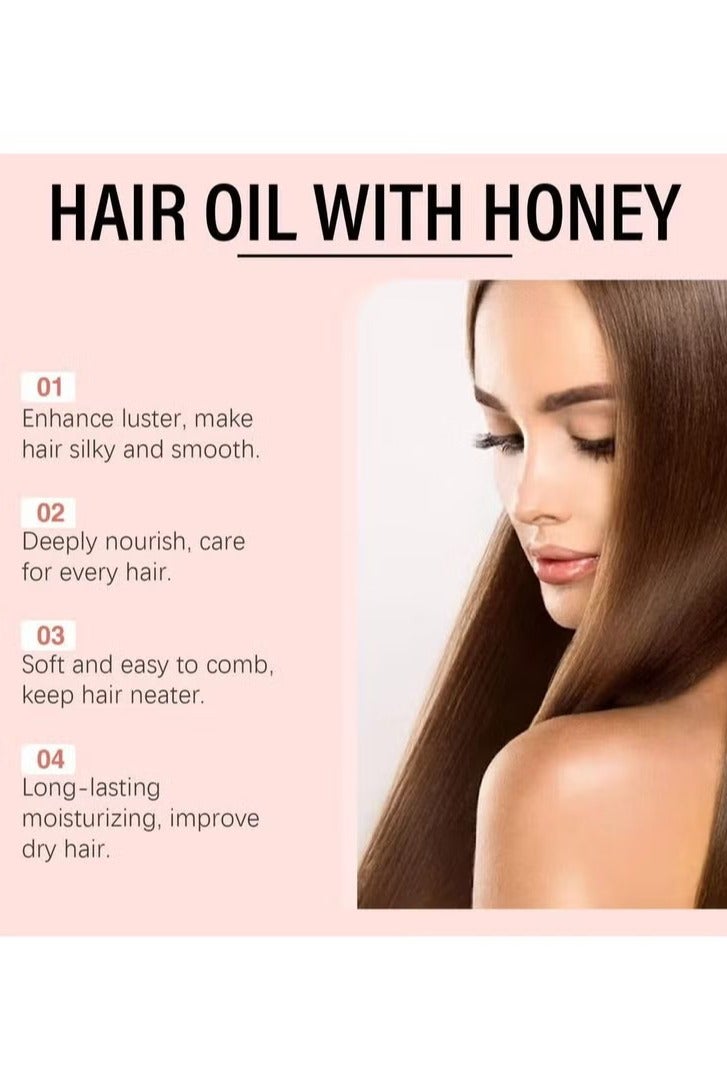 جيسو زيت الشعر المضخم بالعسل، نيجين ميرساليهي، 20 مل 0.7 أوقية، زيت الشعر الحساس المغني - Image 4