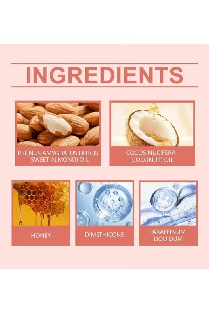 جيسو زيت الشعر المضخم بالعسل، نيجين ميرساليهي، 20 مل 0.7 أوقية، زيت الشعر الحساس المغني - Image 5