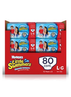 Huggies Little Swimmers Swim Diaper Pants, Large, Pack of 8, Size 6, Leak Protection, 80 Pieces - pzsku/Z1AD36F174006C3F4C8EDZ/45/_/1740859259/b60711e9-e32d-4f68-8d17-722ea52aedca