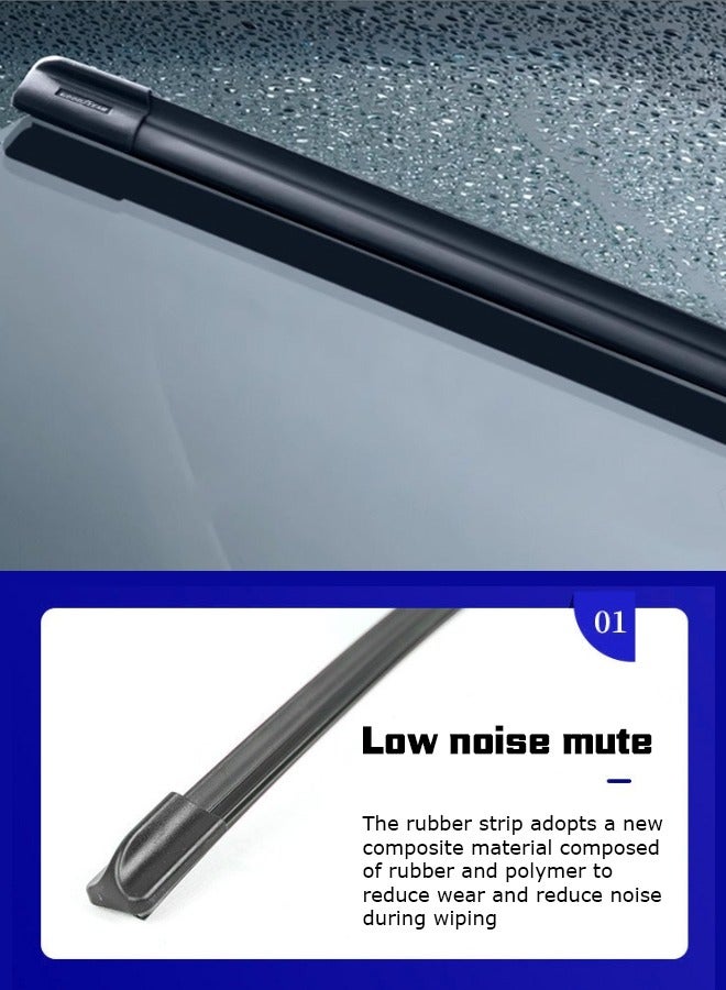 Generic Wiper, suitable for Tesla Model 3 2024-2025 model, seamless fit, silent wiper, wiper blade.  - Image 2