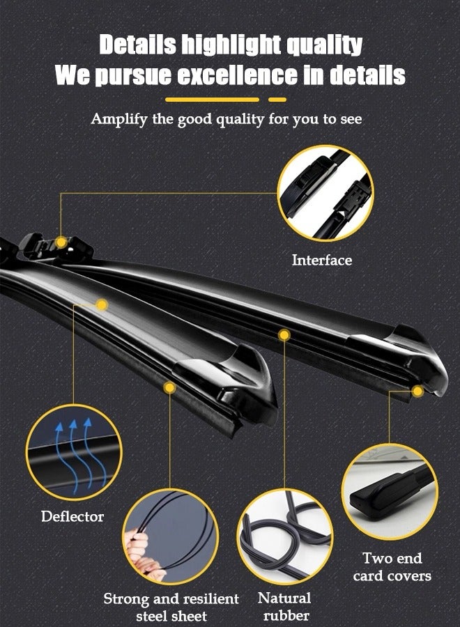 Generic Wiper, suitable for Tesla Model 3 2024-2025 model, seamless fit, silent wiper, wiper blade.  - Image 4