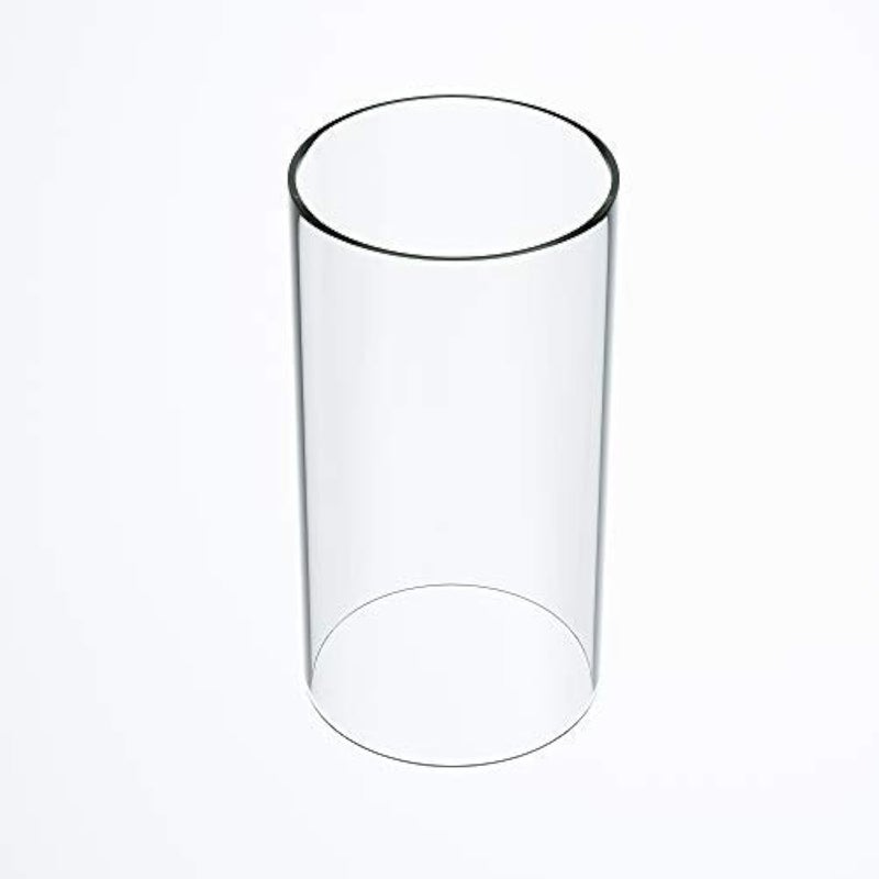 TLLAMP TLLAMP Large Size Hurricane Candle Holder  Glass Cylinder Open Both Ends Open Ended Hurricane Glass Lamp Shade Replacement 3 Wide x 6 Tall 