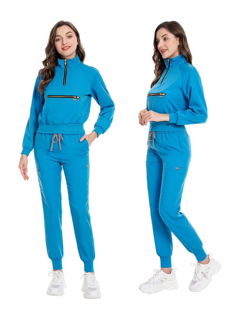 KUYING New V-neck Split Style Medical Work Uniform - Image 2