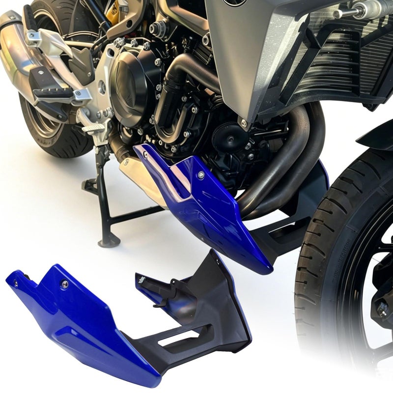 Midimttop Motorcycle Accessories for BMW F900R F900XR 20202024 Belly Pan Protector Lower Engine Chassis Guard Skid Plate Spoiler F 900 R F 900 XR PartsBlue - Image 2