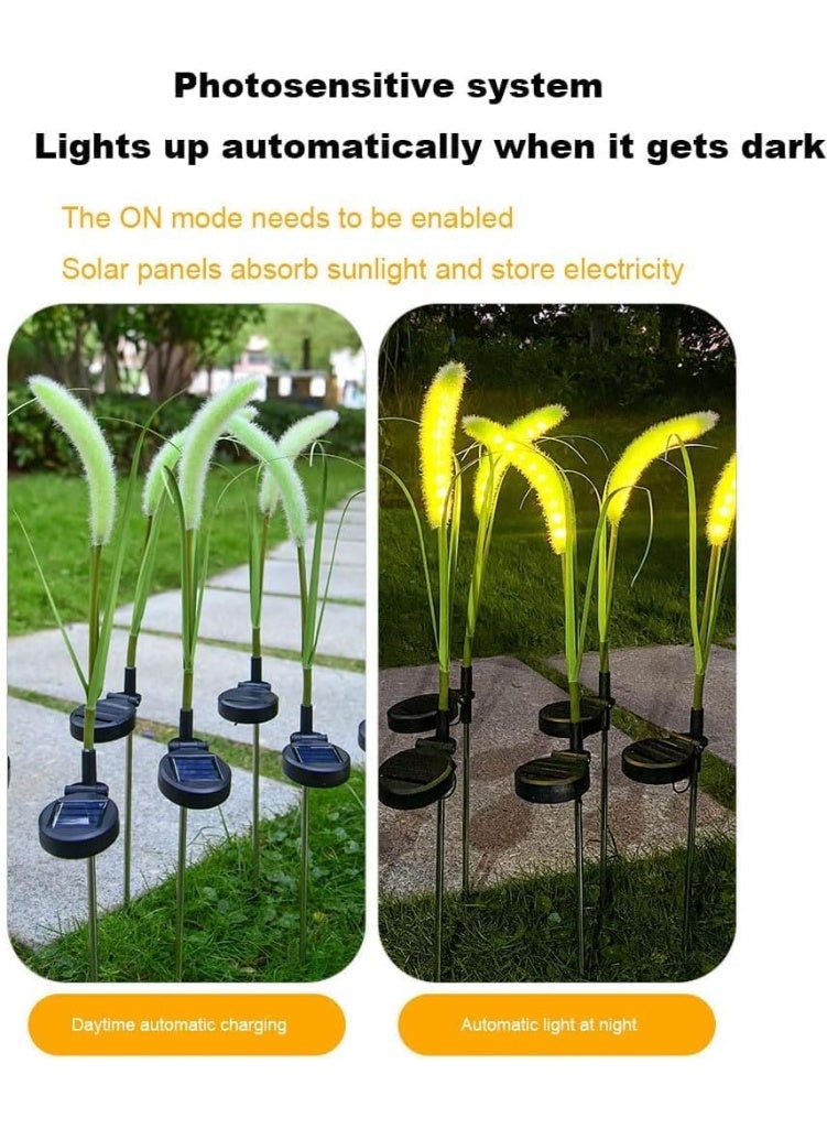 قطعتان من أضواء LED الشمسية المزخرفة على شكل ذيل الثعلب - Image 2