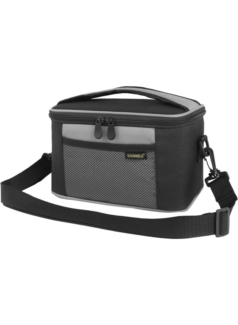FALAHOM Insulated Lunch Box Bag for Men Women, Leakproof Bottom Soft Small Cooler Insulated Lunch Bag For Girls Boys with Adjustable Shoulder Strap for Work School Picnic - Image 1