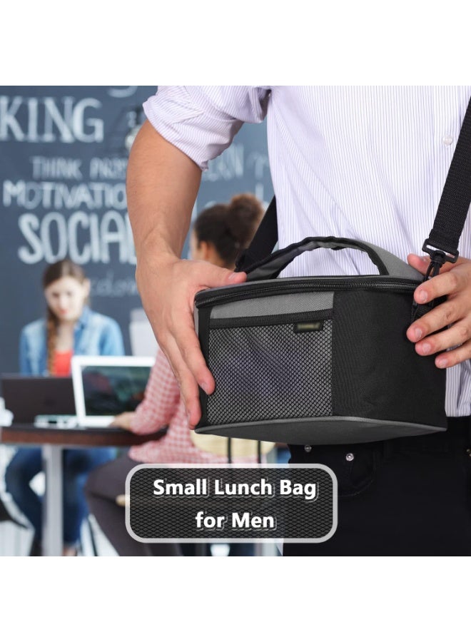 FALAHOM Insulated Lunch Box Bag for Men Women, Leakproof Bottom Soft Small Cooler Insulated Lunch Bag For Girls Boys with Adjustable Shoulder Strap for Work School Picnic - Image 3