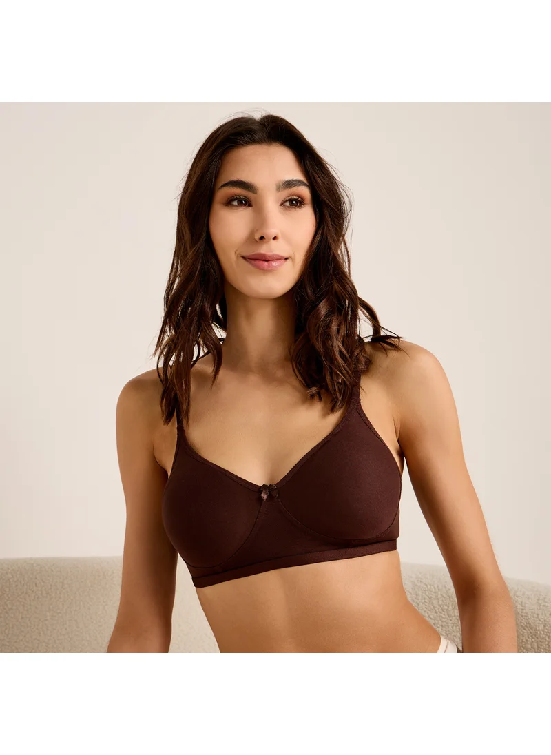 سبلاش فيڤ Adjustable Strap Bra with Hook and Eye Closure