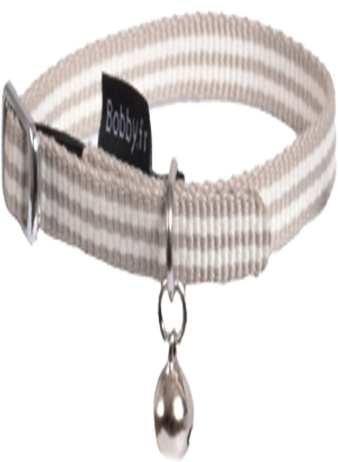 بوبي طوق قطط مخطط باللون البني الداكن 1 × 30 سم