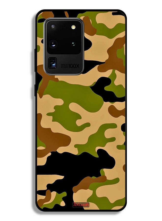 Tolwak Samsung Galaxy S20 Ultra Protective Case Cover Camouflage Abstract Digital Pattern - Image 2