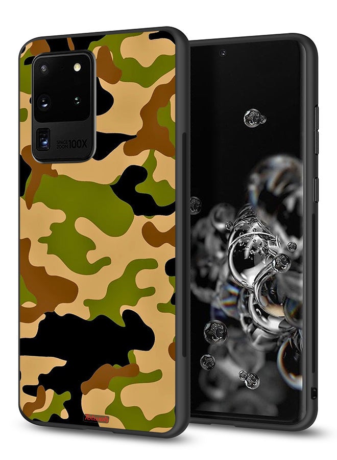 Tolwak Samsung Galaxy S20 Ultra Protective Case Cover Camouflage Abstract Digital Pattern - Image 1