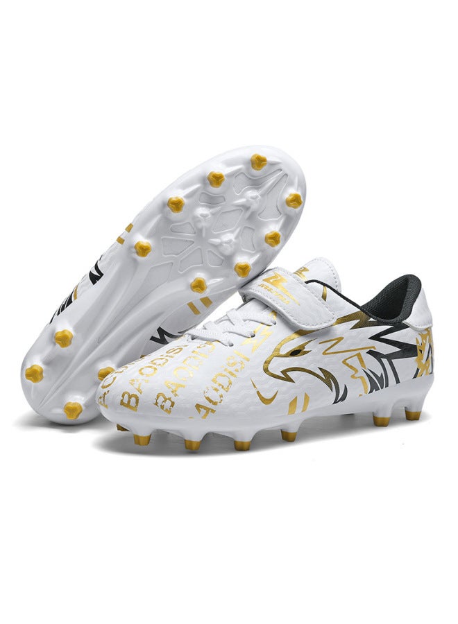 Children's Soccer Shoes With Velcro, Boys' Tf Cleats, Girls' Falcon Professional Track And Field Compeion Running Shoes