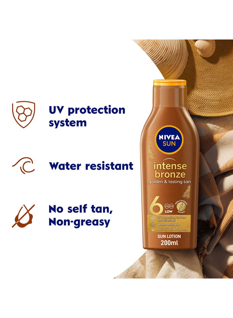 Nivea لوشن تان الشمس برونز مكثف مع فيتامين E SPF 6 عبوة من 2 - Image 4