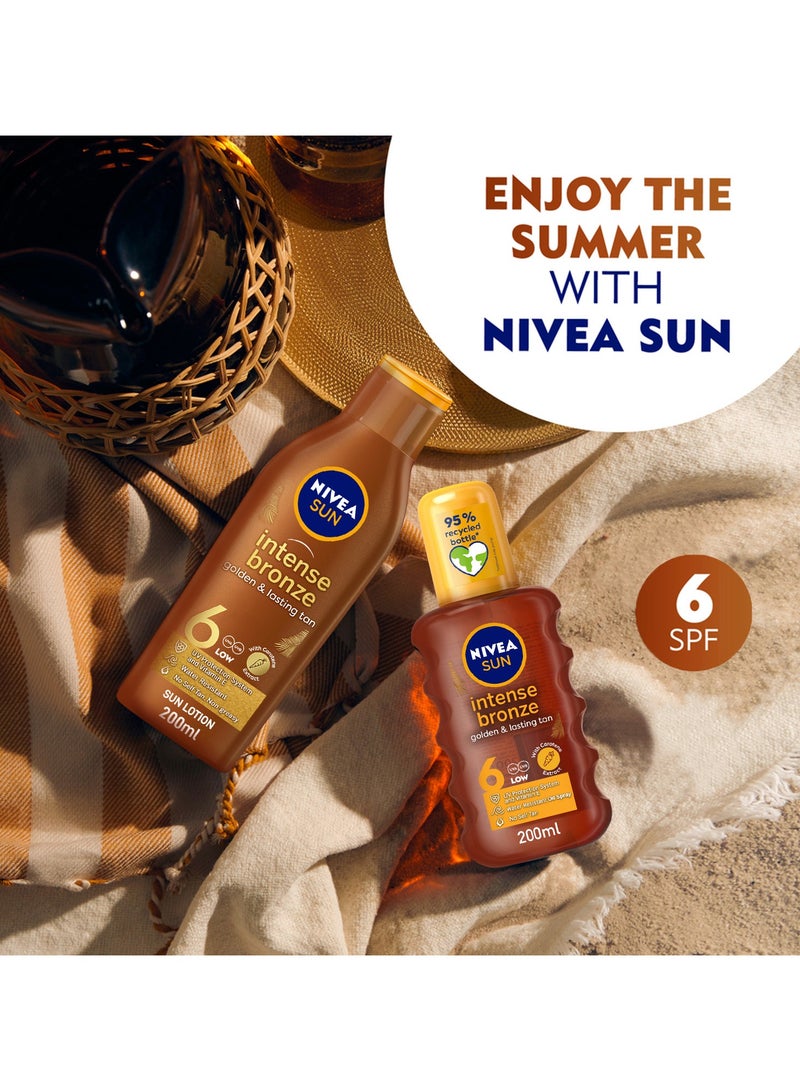 Nivea لوشن تان الشمس برونز مكثف مع فيتامين E SPF 6 عبوة من 2 - Image 5