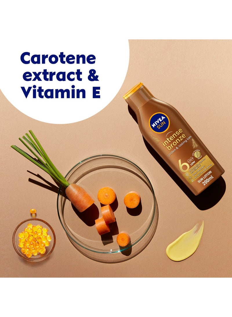 Nivea لوشن تان الشمس برونز مكثف مع فيتامين E SPF 6 عبوة من 2 - Image 3